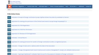 
                            5. FCRA Online forms - FCRA Online Services