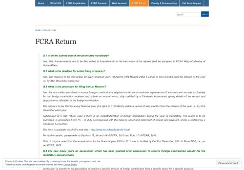 
                            2. FCRA Return « FCRA Online Registration / Renewal Consultant Lawyer
