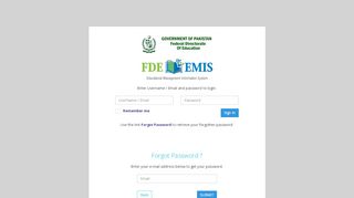 
                            1. FDE EMIS | User Login