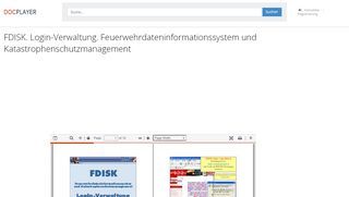 
                            10. FDISK. Login-Verwaltung. Feuerwehrdateninformationssystem und ...