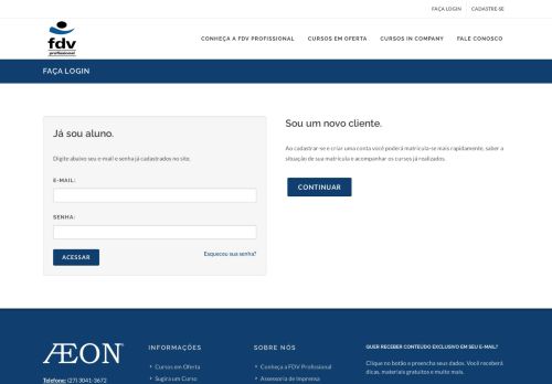 
                            5. FDV Profissional Faça login