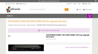 
                            10. FDXTENDED HSMX-100-USER HSMX-100 User upgrade - ITELLO