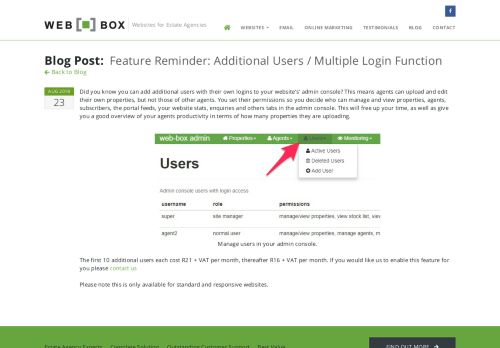 
                            7. Feature Reminder: Additional Users / Multiple Login ...