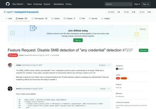 
                            3. Feature Request: Disable SMB detection of 