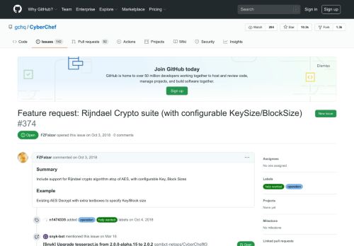 
                            12. Feature request: Rijndael Crypto suite (with configurable KeySize ...
