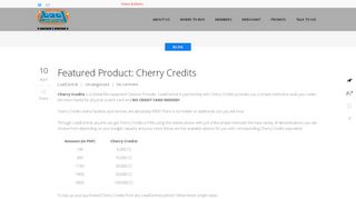 
                            10. Featured Product: Cherry Credits | LoadCentral