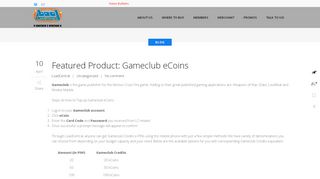 
                            11. Featured Product: Gameclub eCoins | LoadCentral