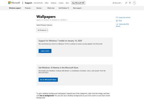 
                            9. Featured Wallpapers - Windows Help - Microsoft Support