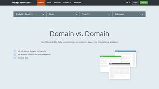
                            7. Features. Big data: domain authority in comparison with ... - SEMrush