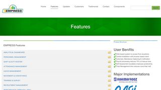 
                            5. Features | EMPRESS - Human Resource Information System
