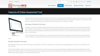 
                            2. Features of Online Assessment Tool - Prometric Exam ...