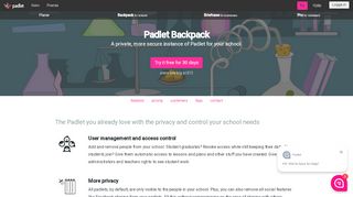 
                            6. Features - Padlet Backpack