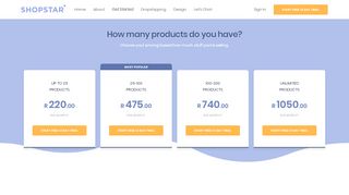 
                            3. Features & Pricing - Shopstar | Create and open your online shop ...