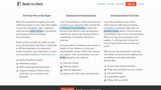 
                            7. Features - Read the Docs for Business