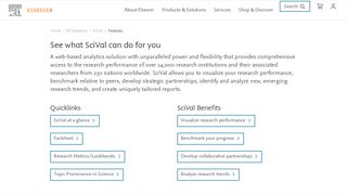 
                            3. Features - SciVal | Elsevier