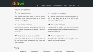 
                            5. Features & Services - Diawi - Development and In-house Apps ...