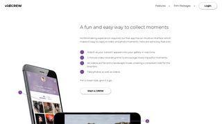 
                            12. Features - vidiCREW | App | We turn mobile phone videos ...