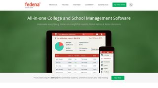 
                            8. Fedena: School Management Software & School Management System