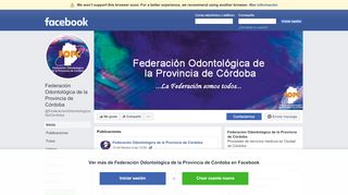 
                            5. Federación Odontológica de la Provincia de Córdoba - Inicio | Facebook