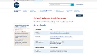 
                            11. Federal Aviation Administration | USAGov