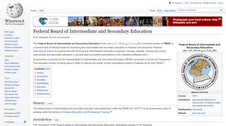 
                            4. Federal Board of Intermediate and Secondary Education - ...