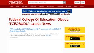 
                            12. Federal College Of Education Obudu (FCEOBUDU) Latest News ...