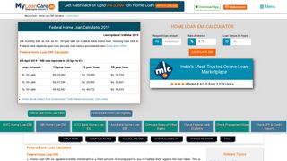 
                            7. Federal Home Loan EMI Calculator Feb 2019 - MyLoanCare