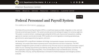 
                            4. Federal Personnel and Payroll System | U.S. Department of the Interior