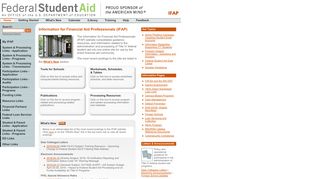 
                            3. Federal Student Aid - IFAP: Home