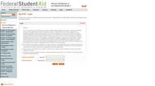 
                            8. Federal Student Aid - IFAP: My IFAP - Login - ED.gov