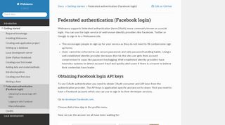 
                            1. Federated authentication (Facebook login) — Websauna Documentation