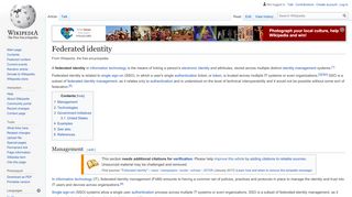 
                            7. Federated identity - Wikipedia