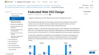 
                            6. Federated Web SSO Design | Microsoft Docs