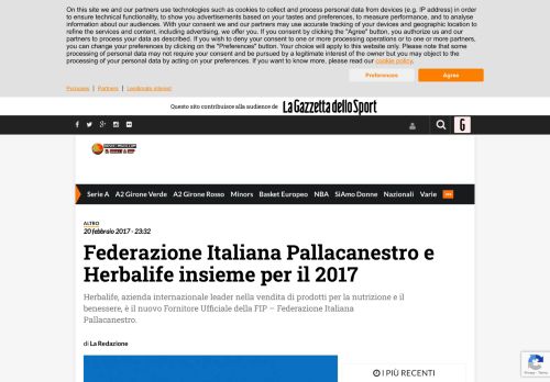 
                            6. Federazione Italiana Pallacanestro e Herbalife ... - Basketinside.com