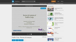 
                            10. FedEx Corp. Review & Analysis - SlideShare