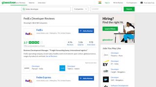 
                            7. FedEx Developer Reviews | Glassdoor.co.in