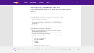 
                            6. FedEx Express – Remessa expressa – Posição de envio por correio ...