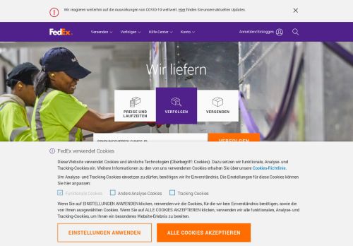 
                            10. FedEx | Express-Versand, Kurier- und Versandservices | Österreich