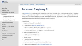 
                            13. Fedora on Raspberry Pi :: Fedora Docs Site