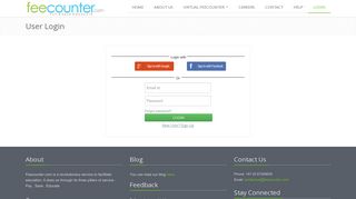 
                            3. Feecounter | User Login