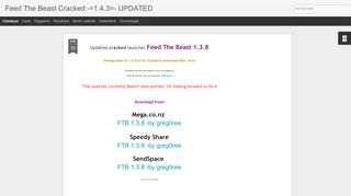 
                            10. Feed The Beast Cracked -=1.4.3=- UPDATED