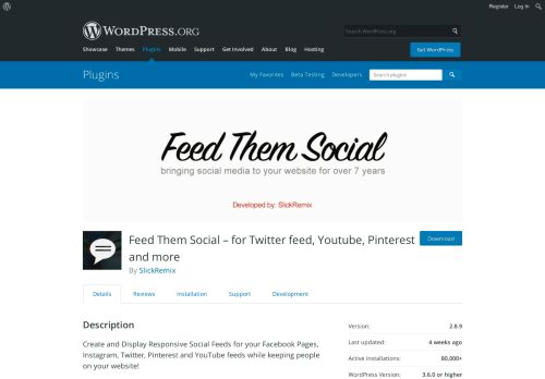 
                            10. Feed Them Social – Facebook, Instagram, Twitter, YouTube ...