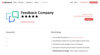 
                            9. Feedback Company | Apps - Lightspeed