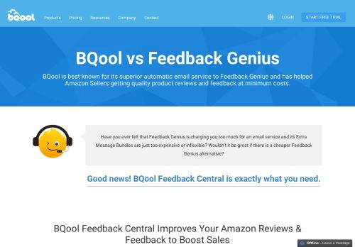 
                            12. Feedback Genius Alternative - BQool Boosts Amazon Product Reviews