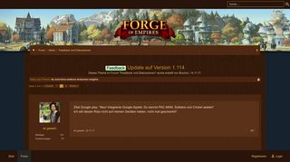 
                            11. Feedback - Update auf Version 1.114 | Seite 2 | Forge of Empires Forum