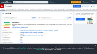 
                            9. Feedbackly | Crunchbase