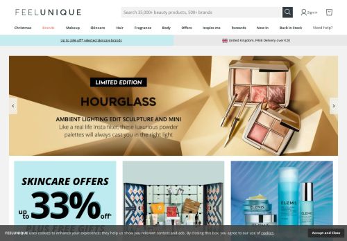 
                            12. Feelunique | Beauty & Cosmetics Online | Makeup & Haircare