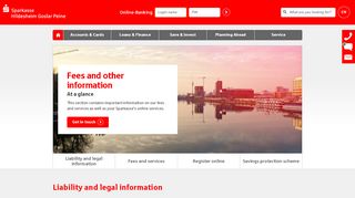 
                            9. Fees and other information - At a glance - Sparkasse Hildesheim ...