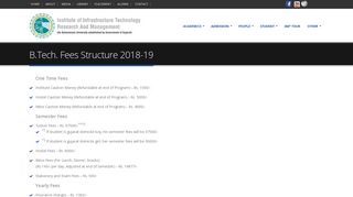 
                            6. Fees Structure - IITRAM