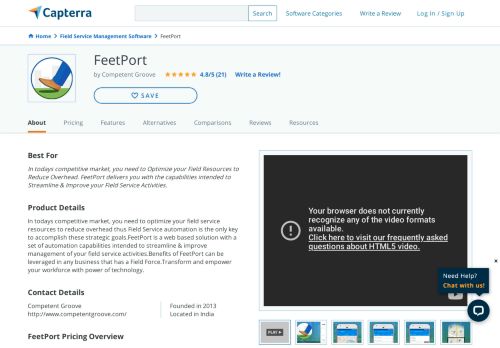 
                            5. FeetPort Reviews and Pricing - 2019 - Capterra